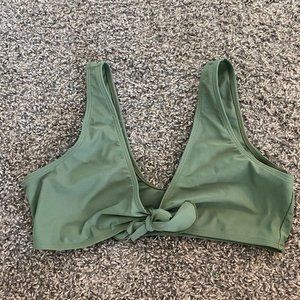 Green bikini top
